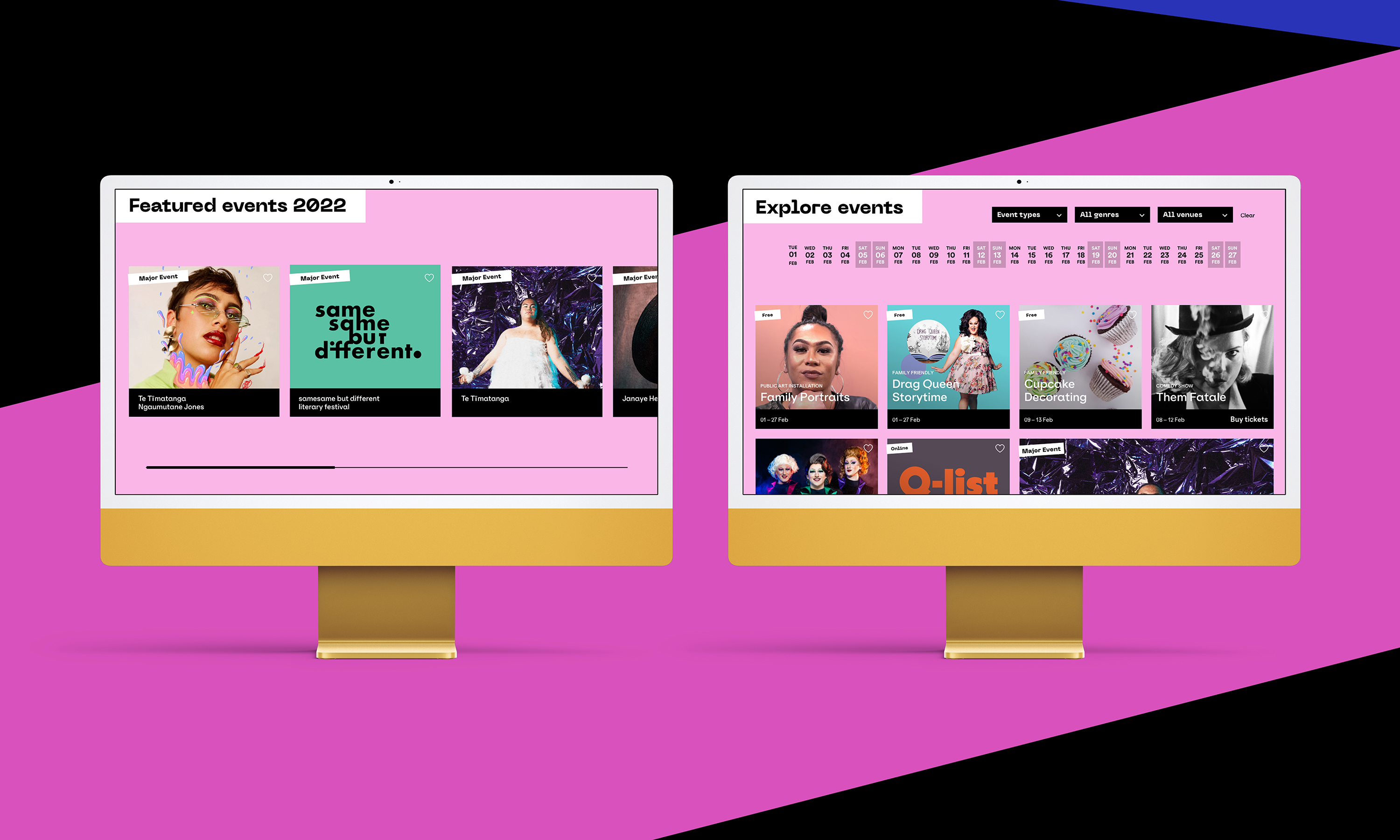 Auckland Pride X2 Imacs Mockup