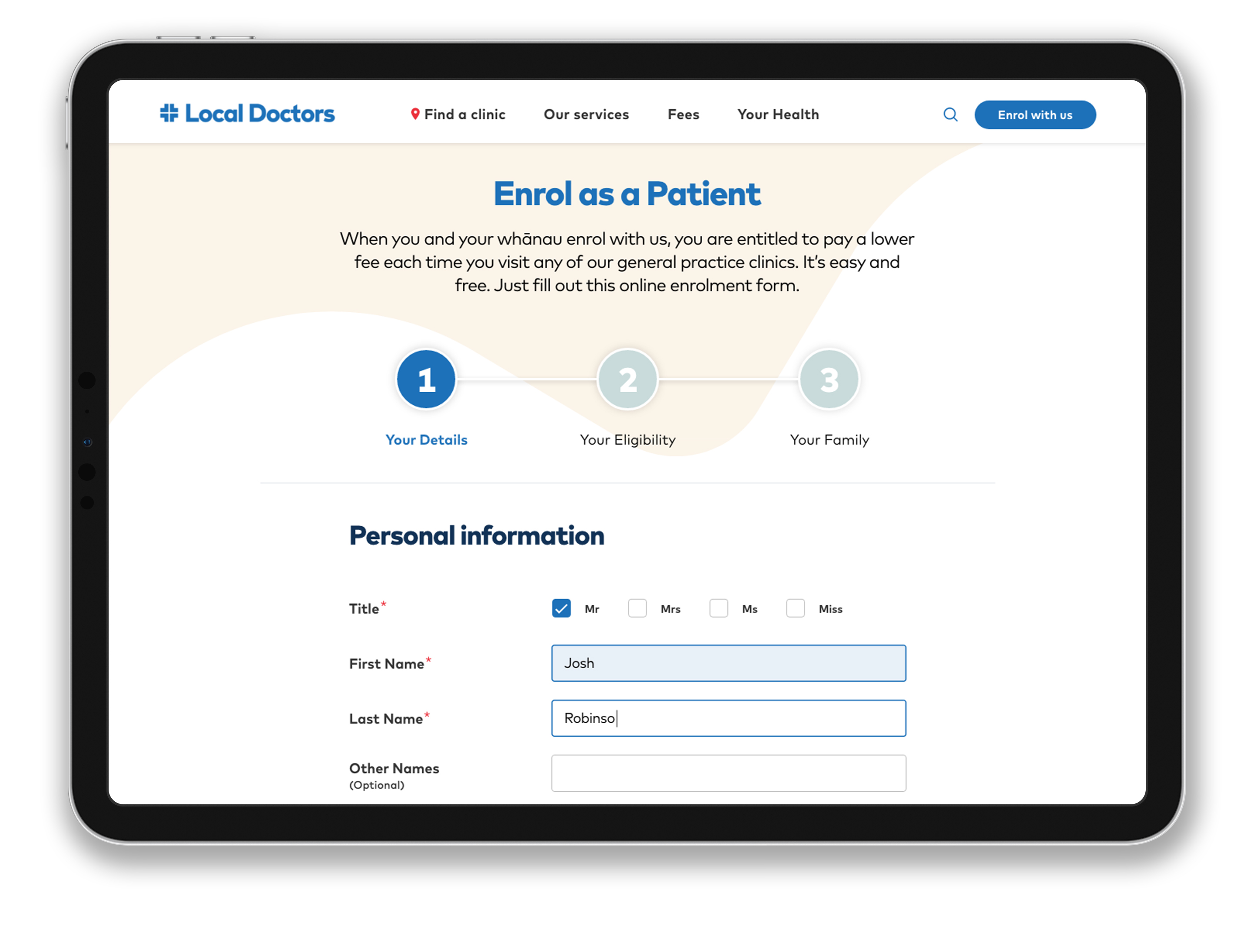 Enrol Ipad Pro Mockup