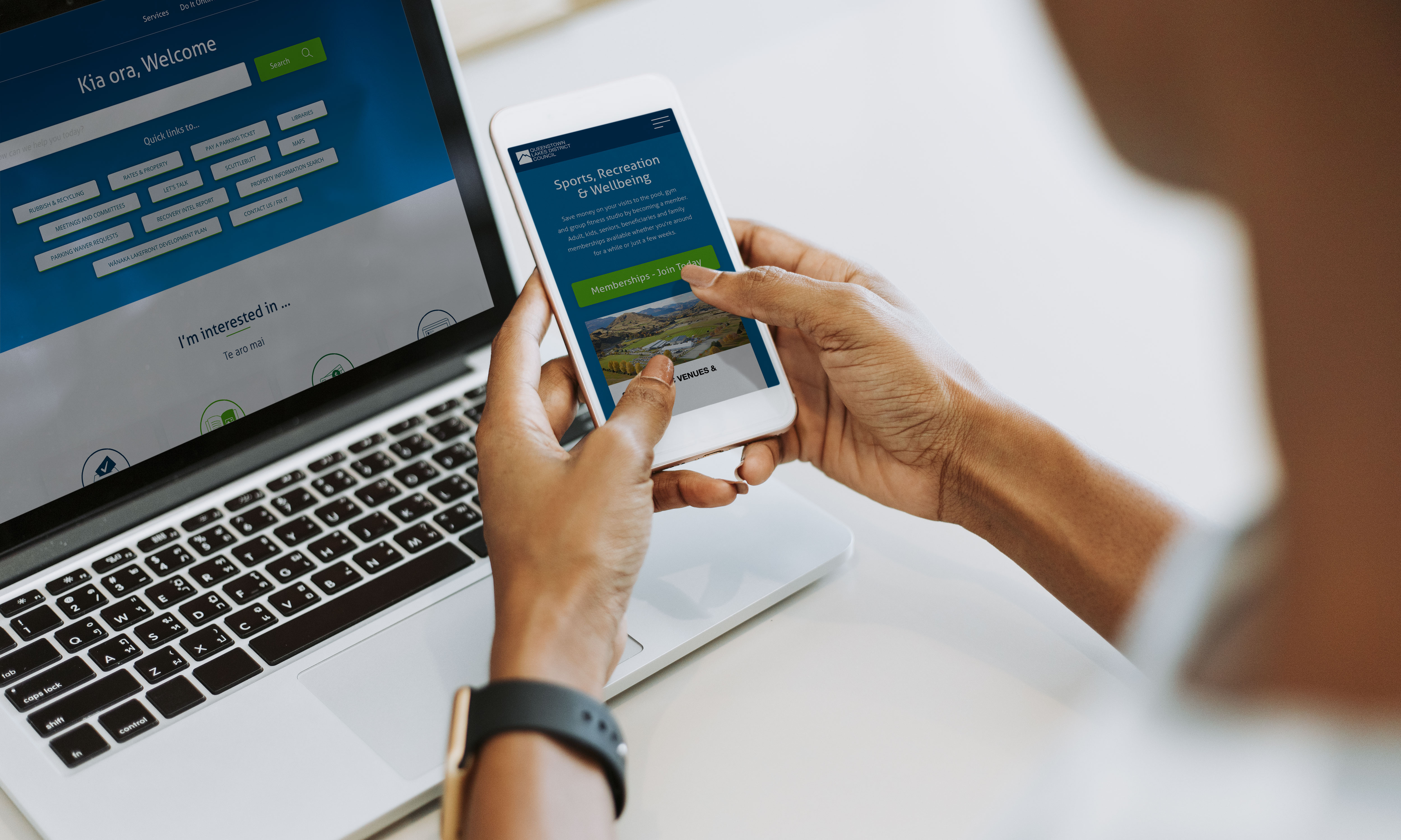 Qldc Woman And Devices